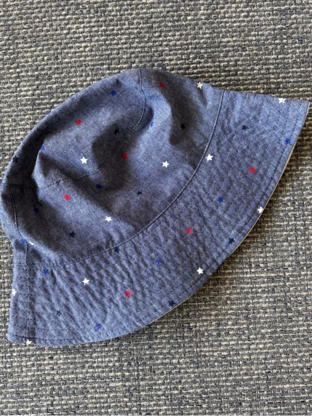 Target Kids Reversible Star Bucket Hat Red White Blue One Size 4T+